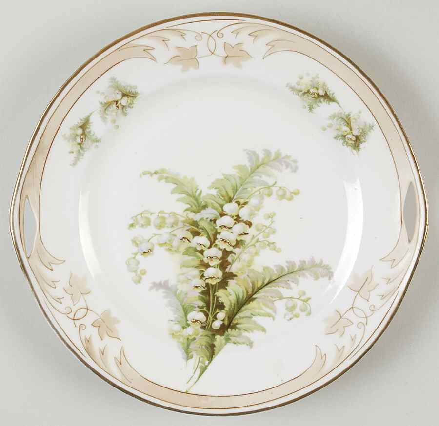 La Touraine Handled Cake Plate by Strieglau Porcelain-1