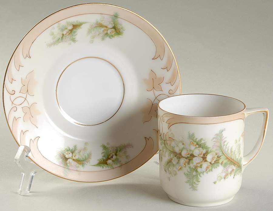 La Touraine Chocolate Cup & Saucer Set by Strieglau Porcelain-1