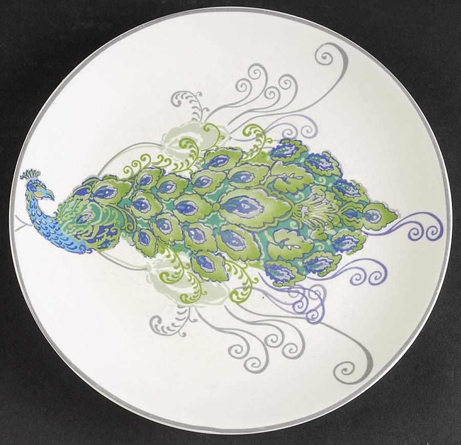 Peacock Salad Plate by Scents & Feel Studio-1