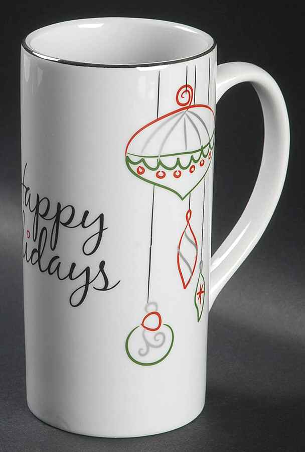 Eat, Drink & Be Merry Tall Mug by St Nicholas Square-1