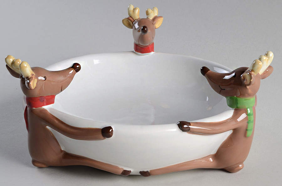 Reindeer Games 7" Candy Bowl by St Nicholas Square-1