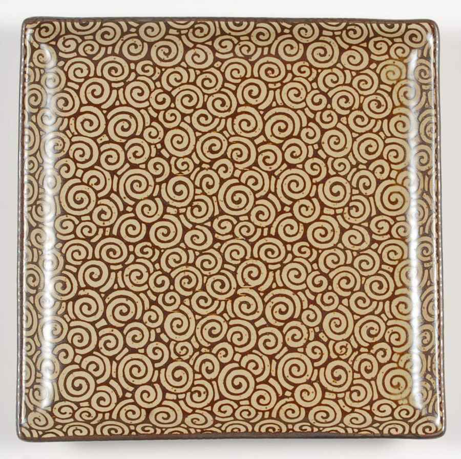 Sound Collection Square Salad Plate by Sousaku (Japan)-1