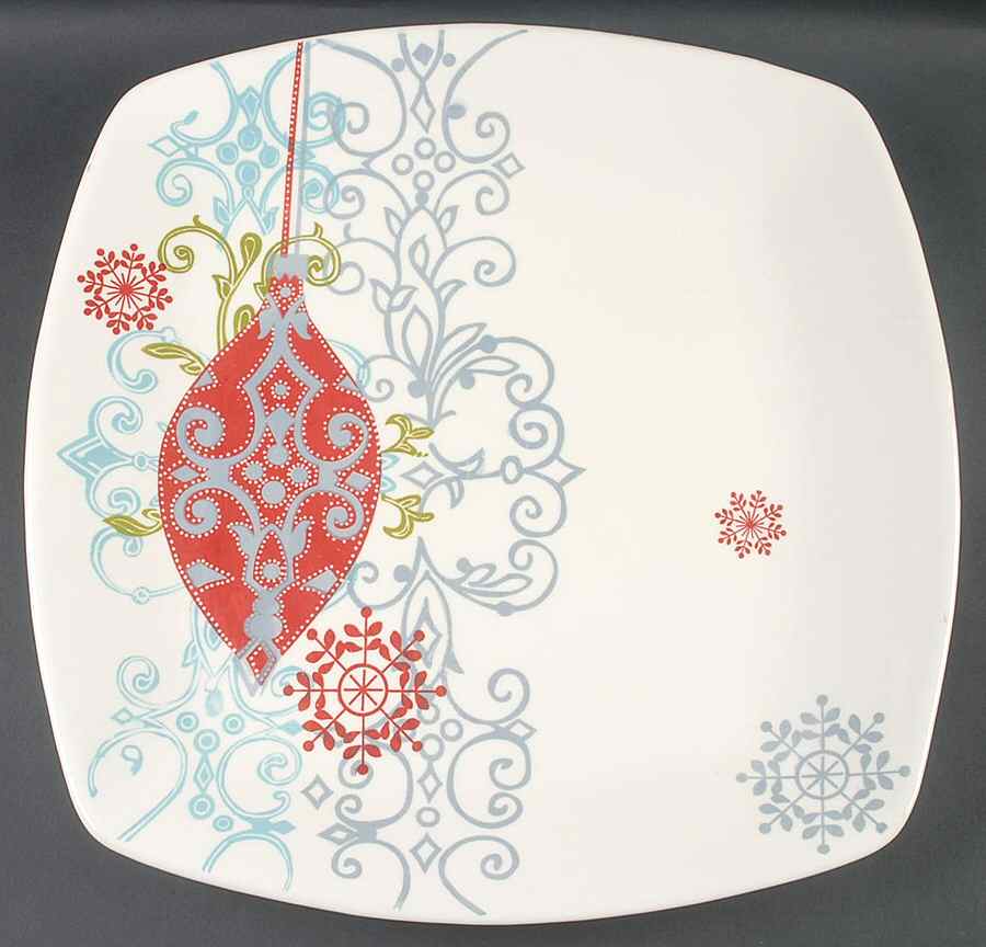 Elegant Ornaments 16" Square Serving Platter by Style Happy-1