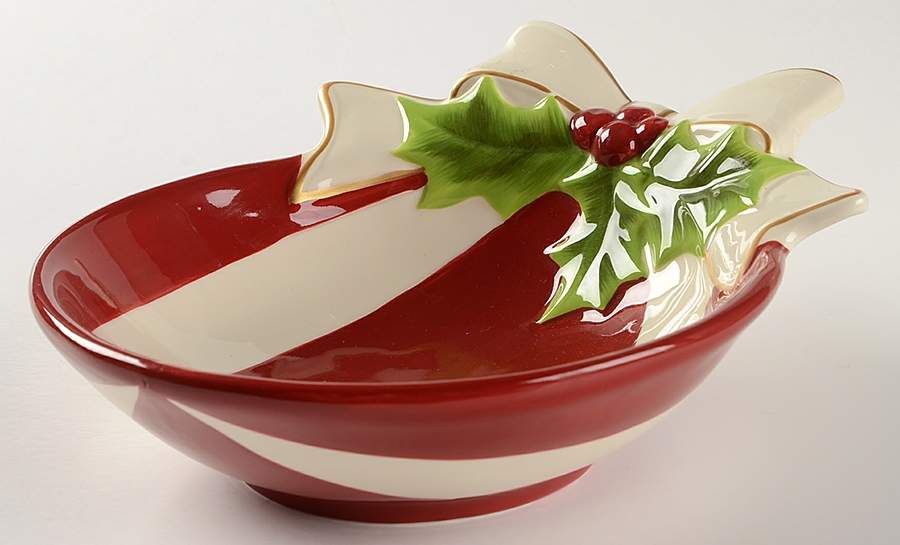 Holly Jolly Figural Open Candy Dish by St Nicholas Square-1