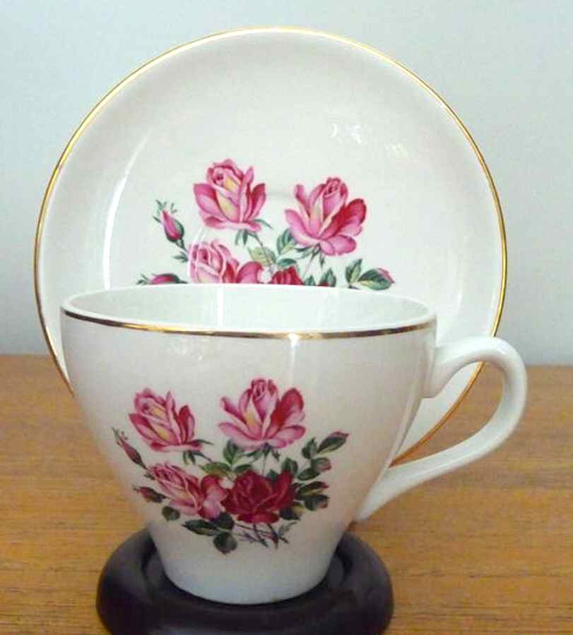 SWI165 Flat Cup & Saucer Set by Swinnertons-1