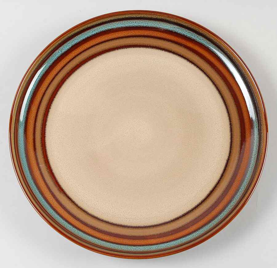 Flair Brown Dinner Plate by Sango-1