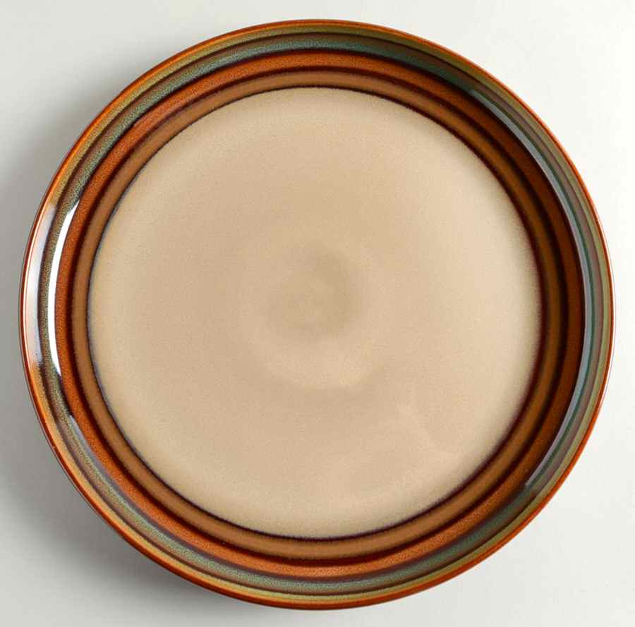 Flair Brown Dinner Plate by Sango-1