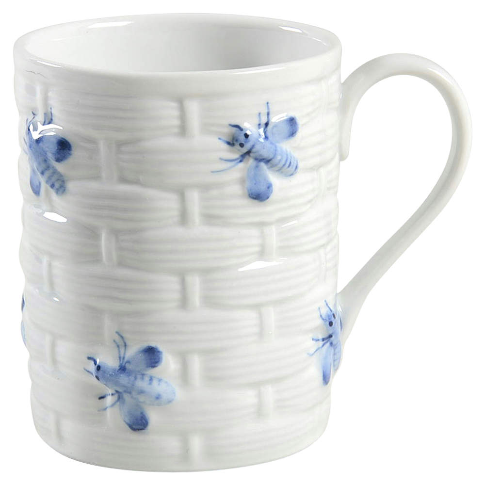 Bees Blue Mug by Sadek-1