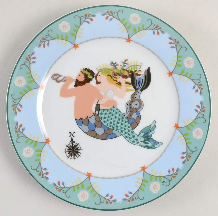 Sirens of the Sea Salad Plate by Sakura-1