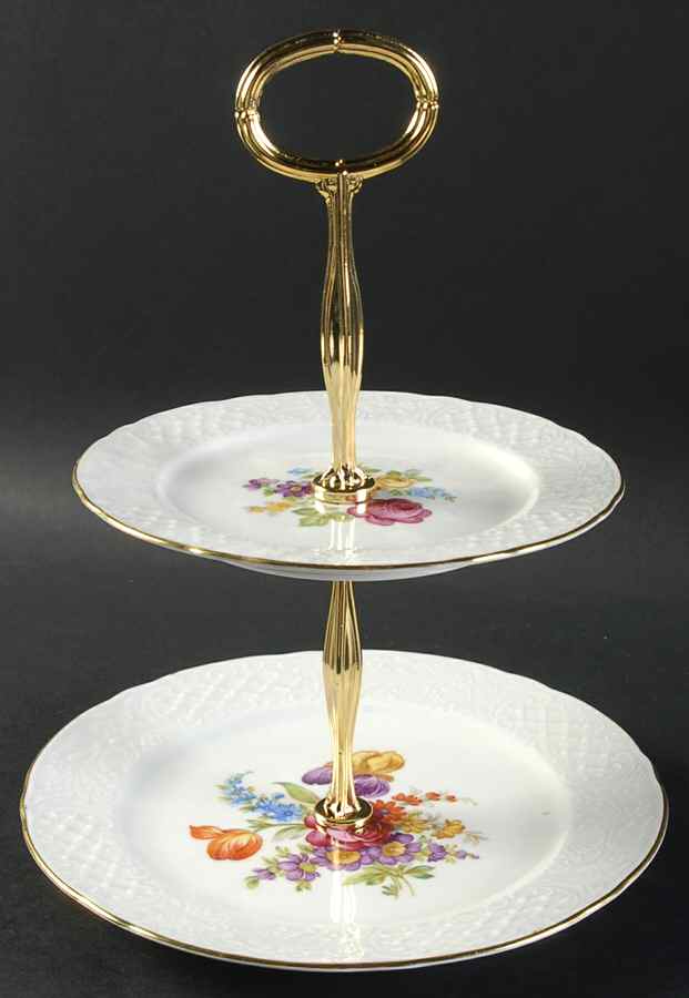 SCH658 2-Tiered Serving Tray (Salad & Bread/Butter Plate) by Schumann - Bavaria-1