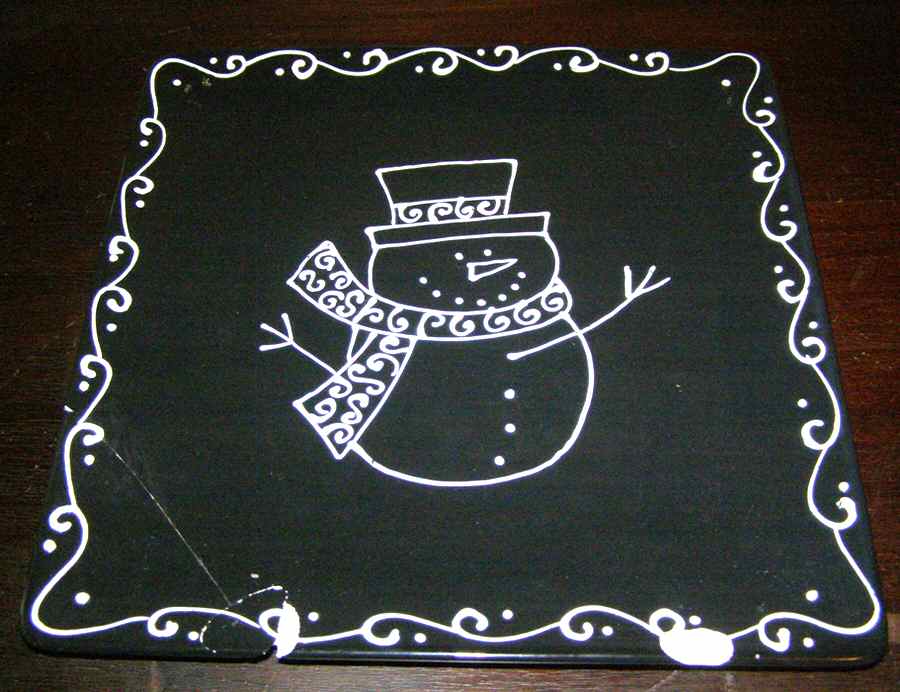 Snowman Dinner Plate by Signature-1