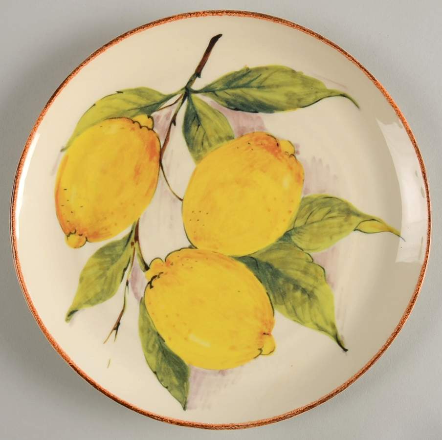 Italian Lemon Luncheon Plate by Sur La Table-1