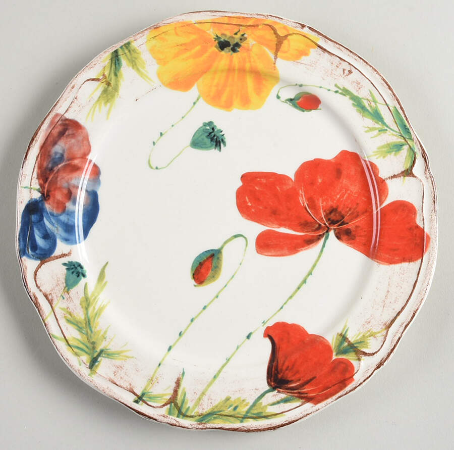 Italian Poppy Salad Plate by Sur La Table-1