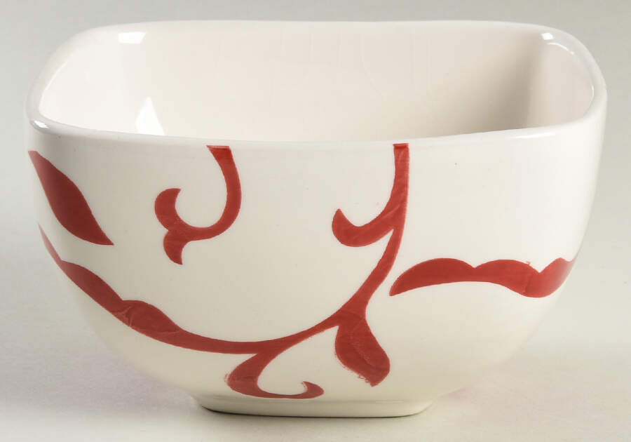 Damask Square Soup/Cereal Bowl by Sandra By Sandra Lee-1