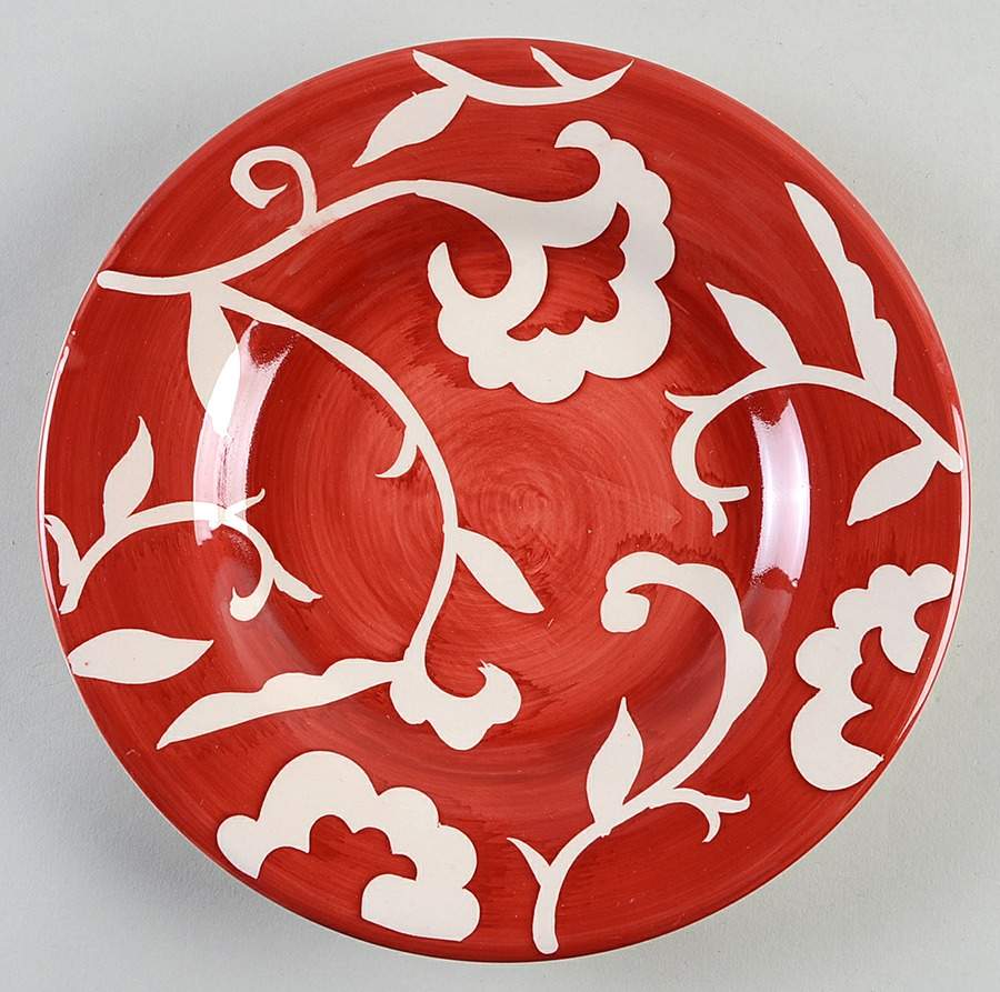 Damask Salad Plate by Sandra By Sandra Lee-1