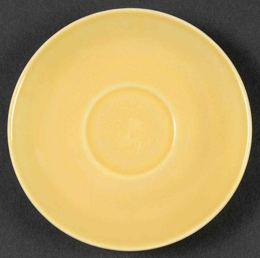 California Modern Yellow (Bright, No Specks) Saucer for Demitasse Cup by Santa Anita-1