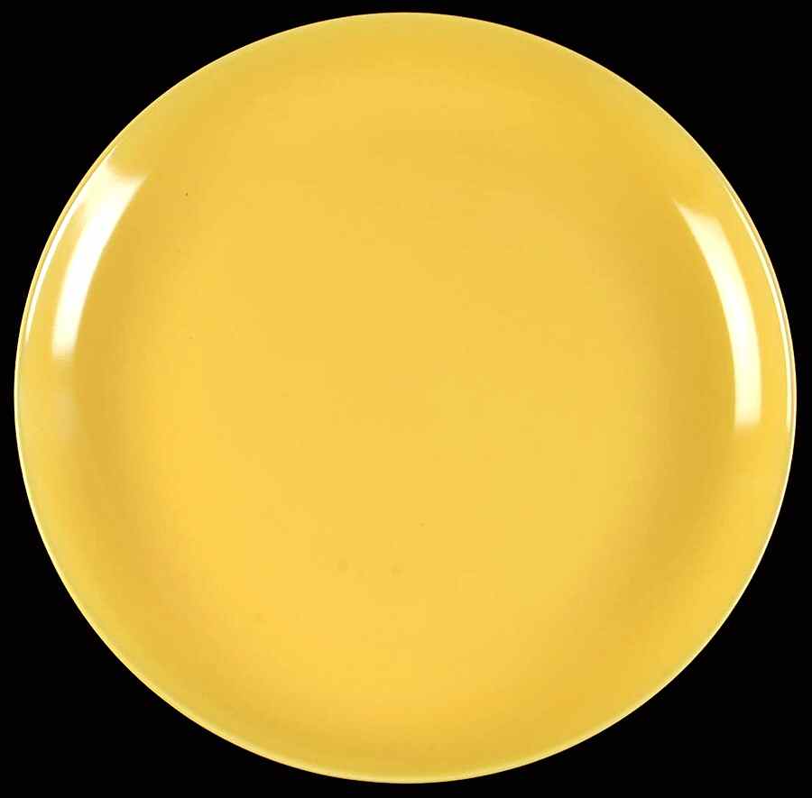 California Modern Yellow (Bright, No Specks) 12" Chop Plate (Round Platter) by Santa Anita-1