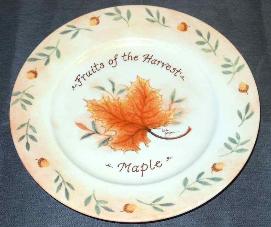Fruits of the Harvest Dinner Plate by Santa Barbara Ceramic Designs-1