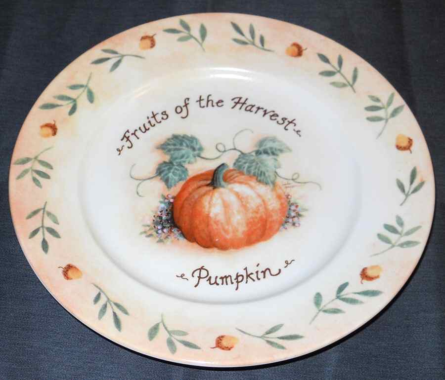 Fruits of the Harvest Dinner Plate by Santa Barbara Ceramic Designs-1