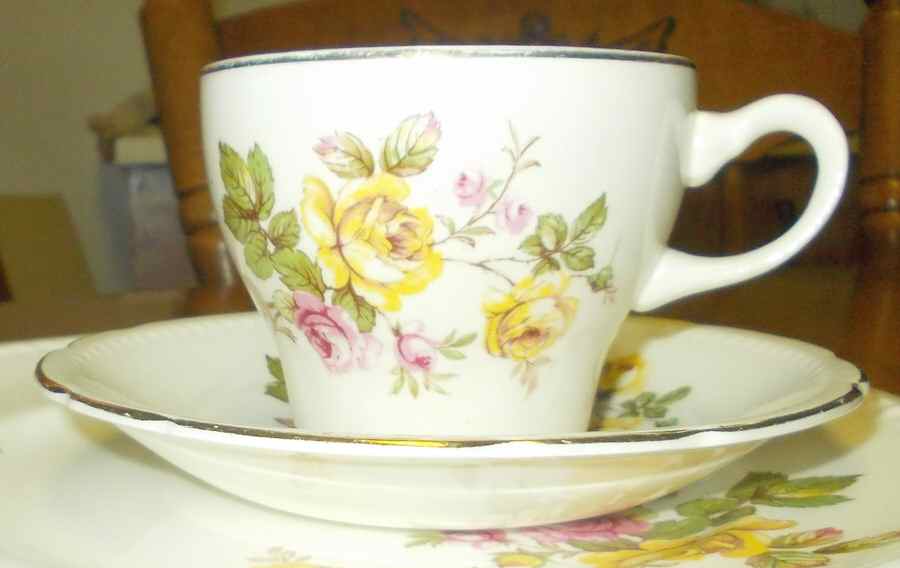 SWI171 Footed Cup & Saucer Set by Swinnertons-1