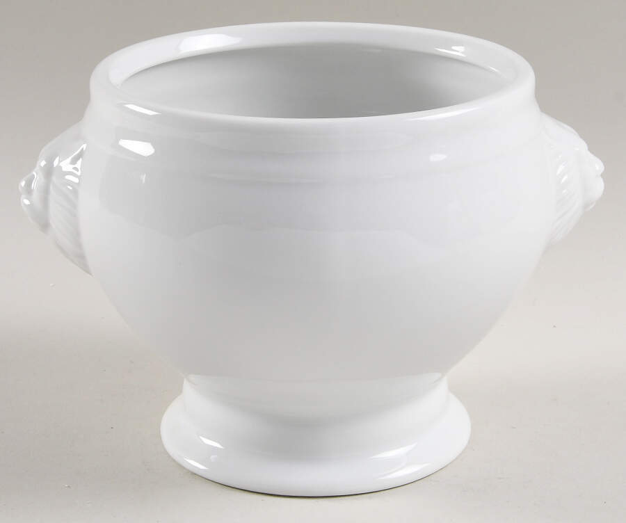 Blanc Lion Bowl (Lion Head Handles) by Sur La Table-1