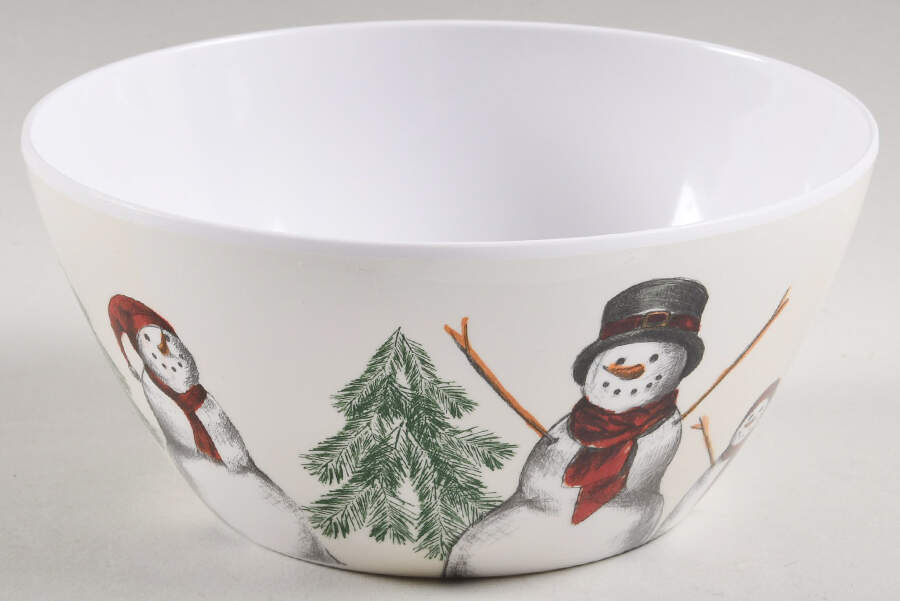 Yuletide Melamine Soup/Cereal Bowl by St Nicholas Square-1
