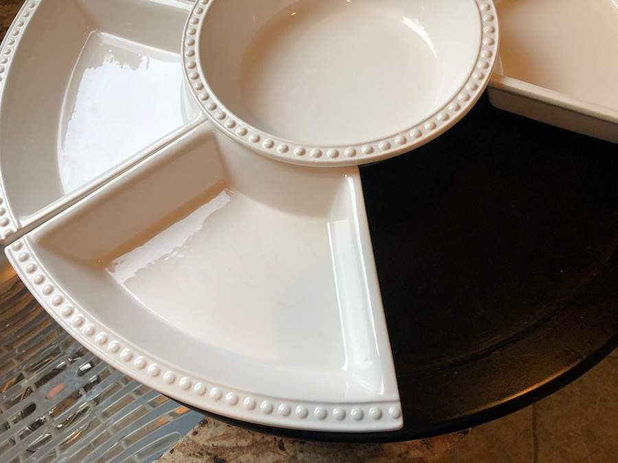 Sorrento All White (No Accents) 7 Piece Lazy Susan Side Section Only by Signature-1
