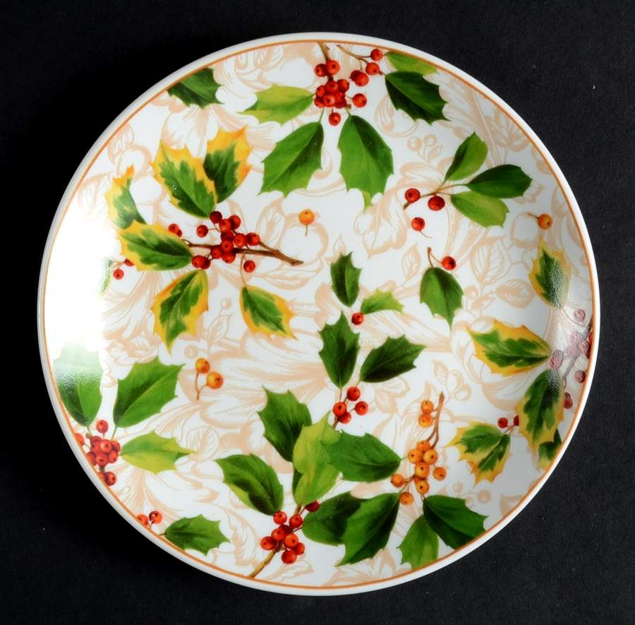 Holly Canape Plate by Santa Barbara Ceramic Designs-1