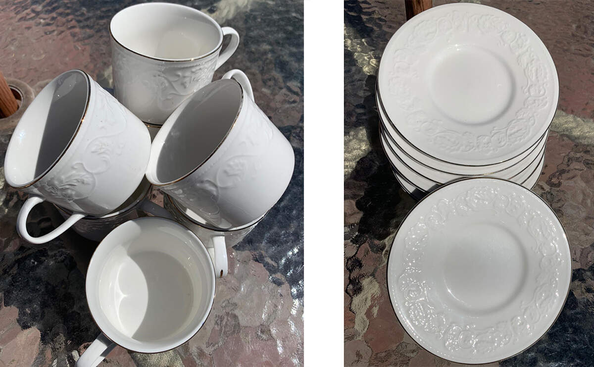 S0I1 Flat Cup & Saucer Set by Sterling Imports-1