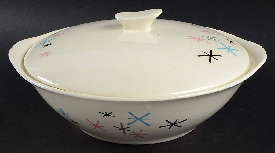 SEB165 Round Covered Vegetable by Sebring Pottery-1