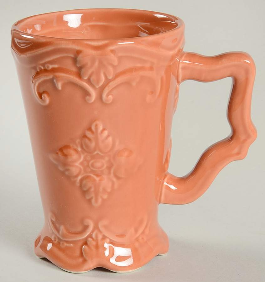 Fancy Scroll Terra Cotta Mug by Sweet Olive Designs-1