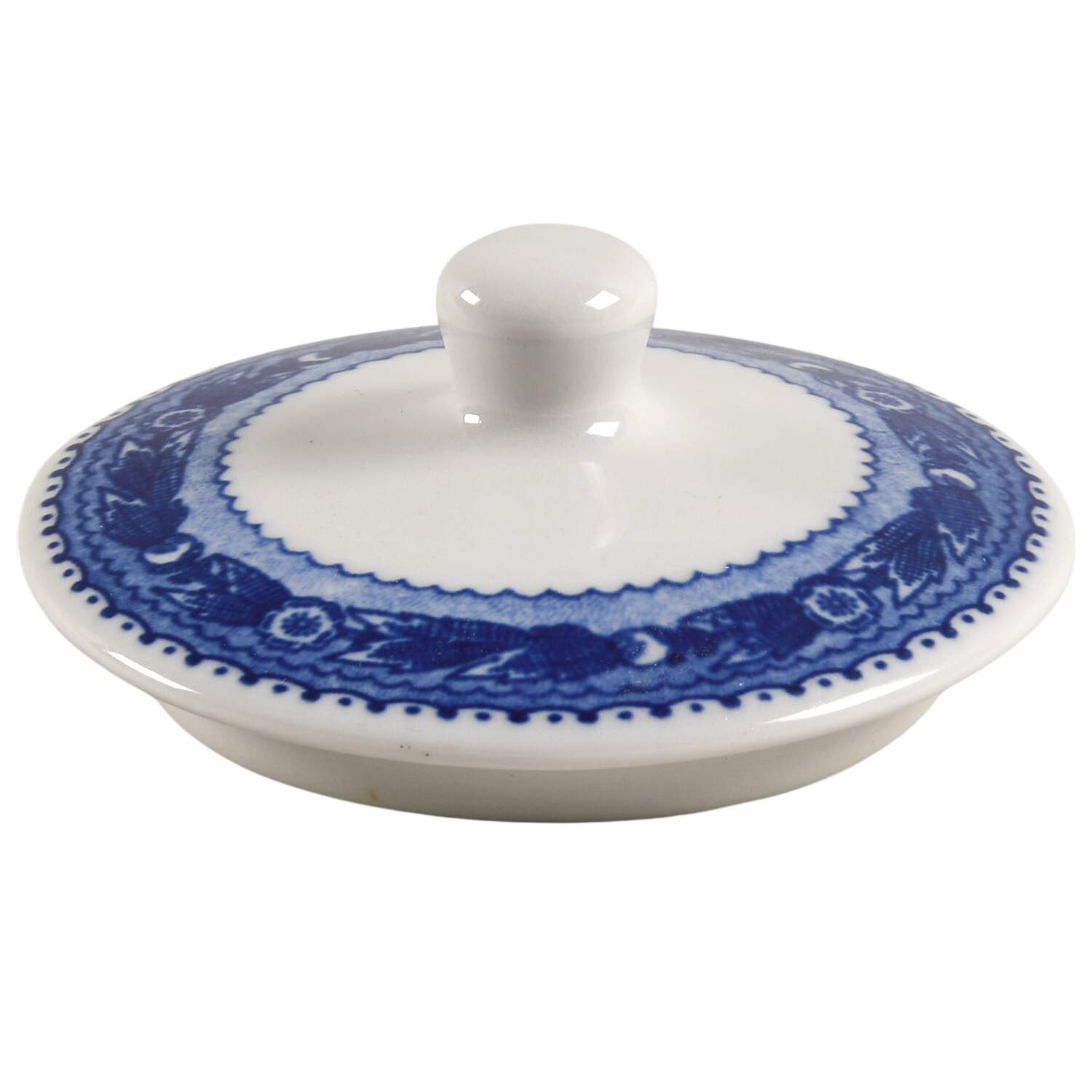 Baltimore and Ohio Railroad Blue Lid for Sugar Bowl by Shenango-1