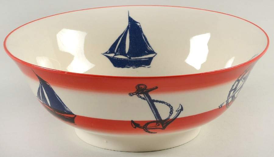 Nautical 8" Round Serving Bowl by Signature-1