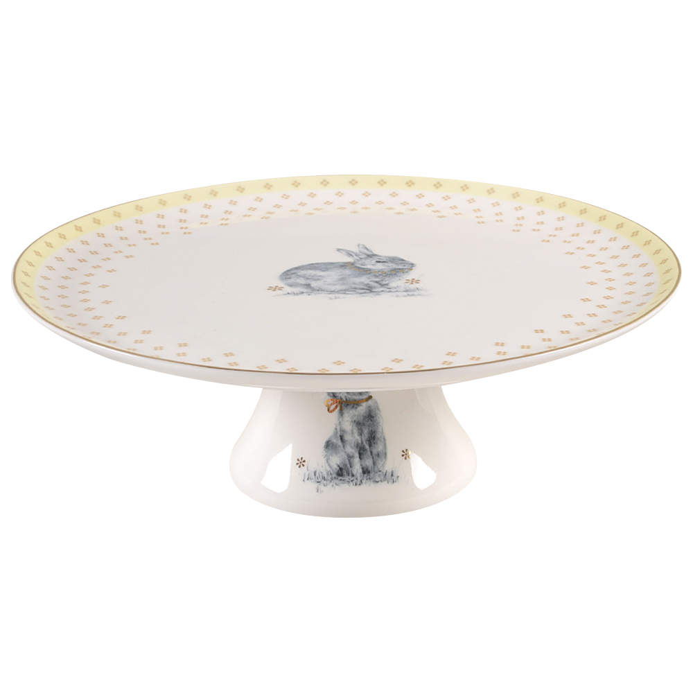 Meadow Lane 10" Diameter Pedestal Cake Stand by Spode-1