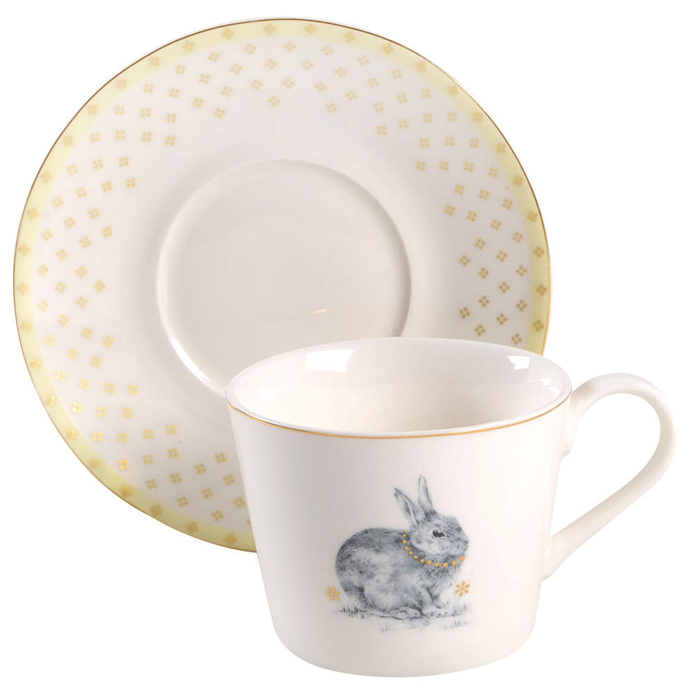 Meadow Lane Flat Cup & Saucer Set by Spode-1