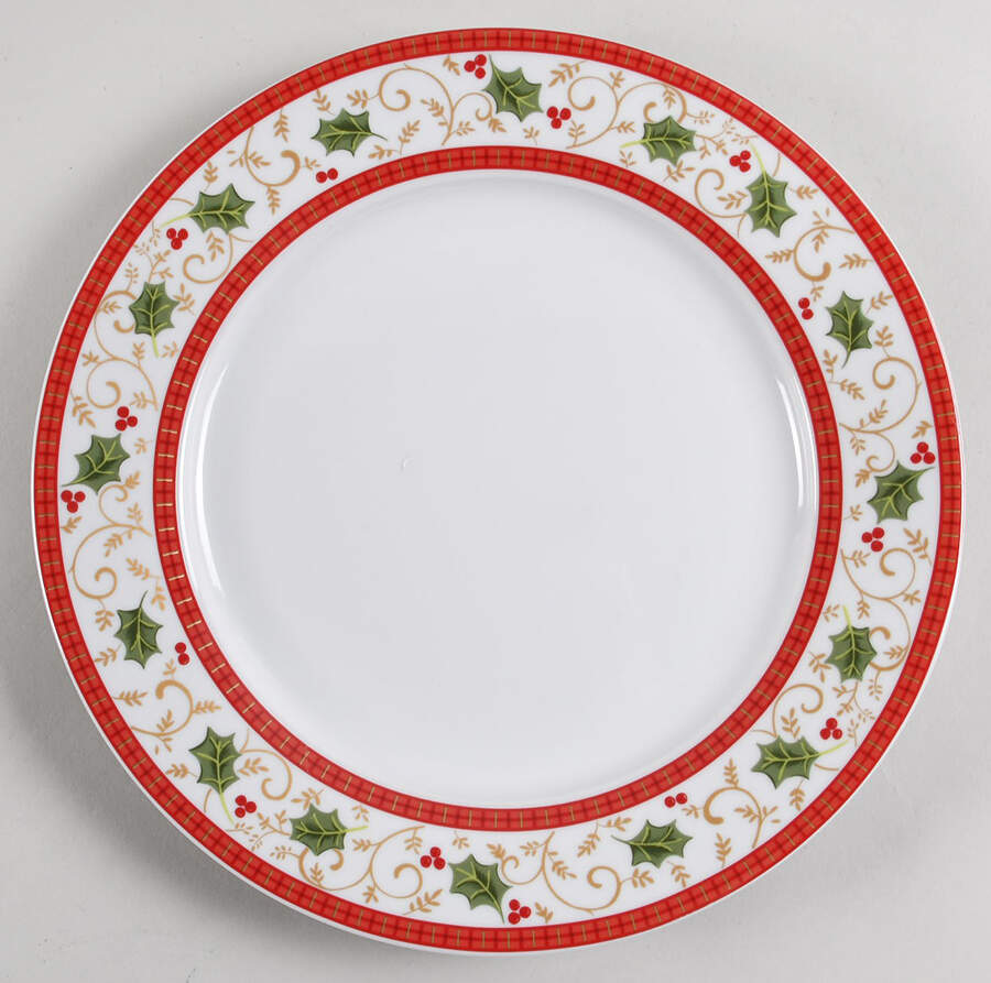 Festive Holly Dinner Plate by Stokes-1