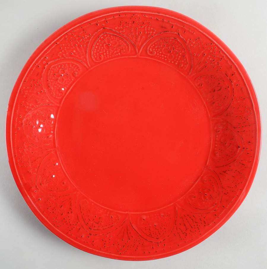 SWZ8 Red Dinner Plate by Sweet Ceramics (La Ceramica d'Italia)-1