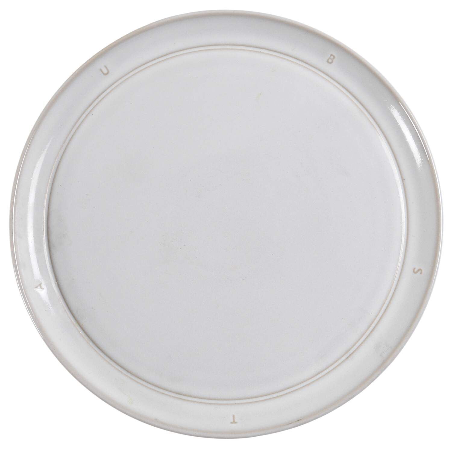 Boussole-White Dinner Plate by Staub-1