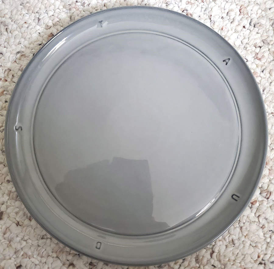 Boussole Graphite Gray Salad Plate by Staub-1
