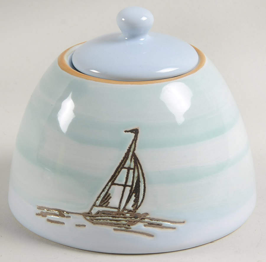 Coastal Sketchbook Sugar Bowl & Lid by Spectrum-1