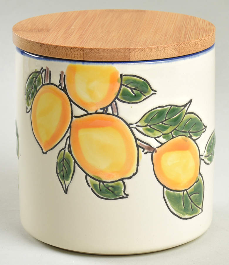 Lemon Small Canister & Lid by Spectrum-1