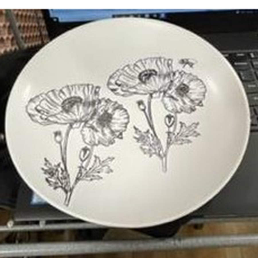 Poppy Dinner Plate by Secret Celebrity-1