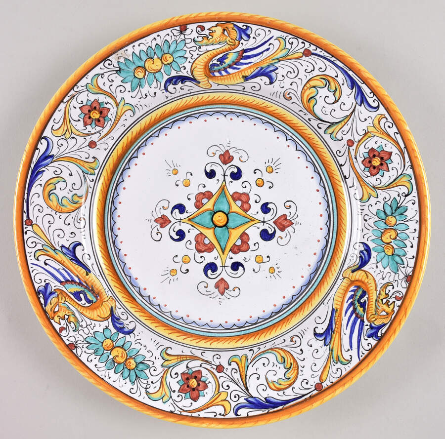 Raffaellesco Dinner Plate by Ceramiche Sberna-1