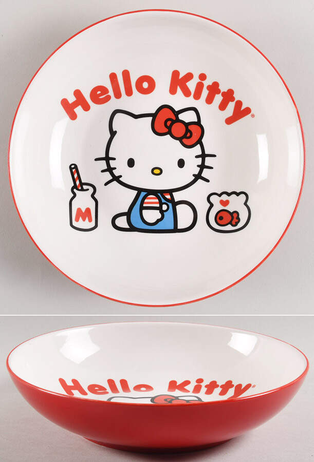 Hello Kitty (Miscellaneous) Individual Dinner Bowl by Silver Buffalo-1