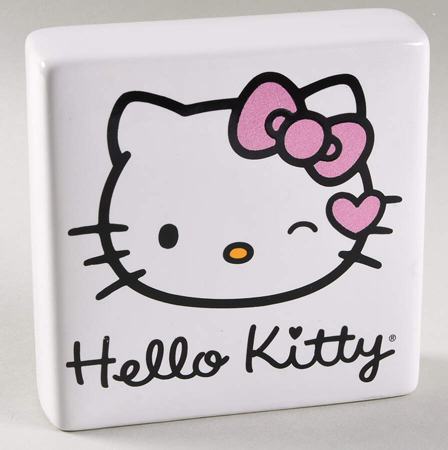 Hello Kitty (Miscellaneous) Decorative Shelf Block by Silver Buffalo-1