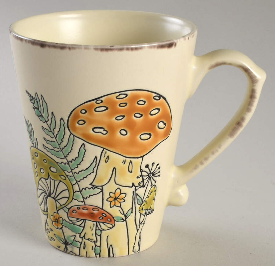 Fall Garden Mushroom Mug by Spectrum-1