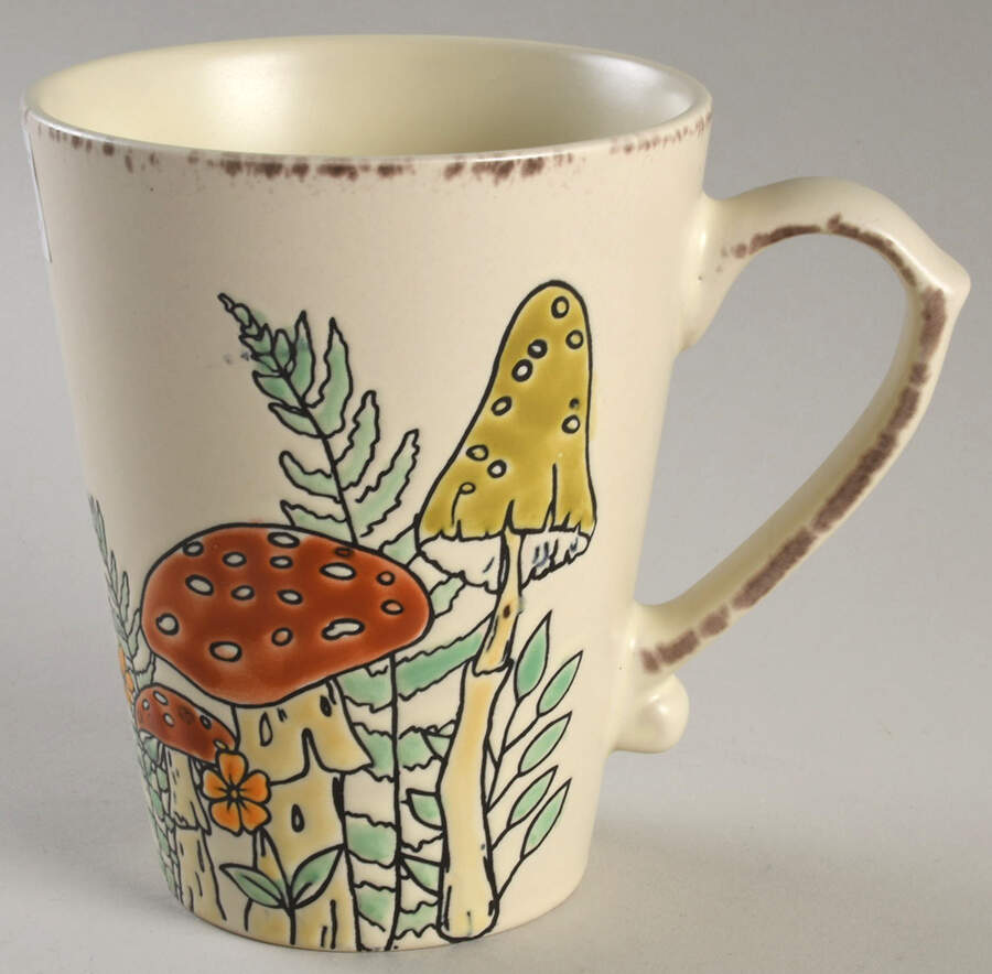Fall Garden Mushroom Mug by Spectrum-1
