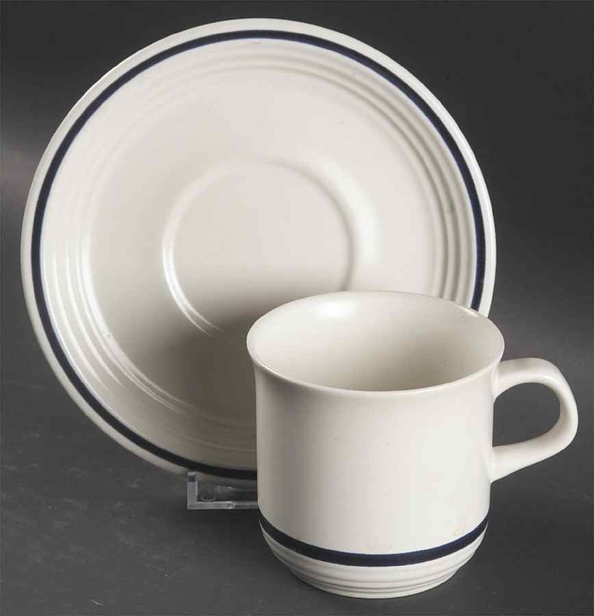 Shoreline Flat Cup & Saucer Set by Town & Country-1