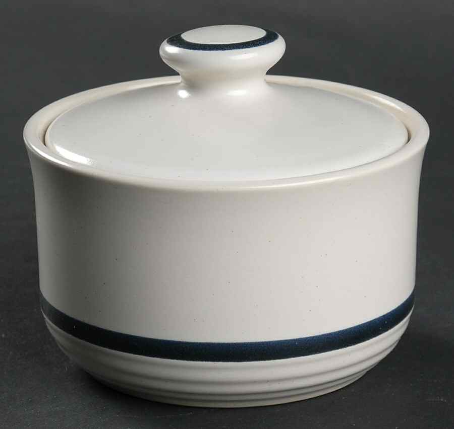 Shoreline Sugar Bowl & Lid by Town & Country-1