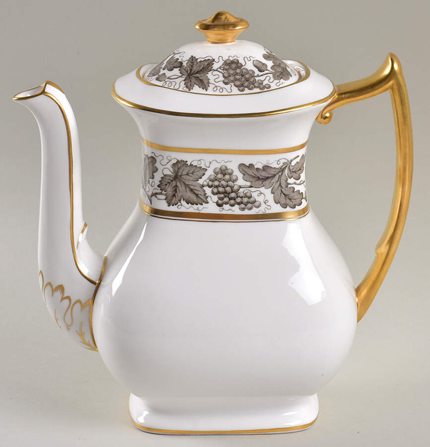 Kent Grey Coffee Pot & Lid by Tiffany-1